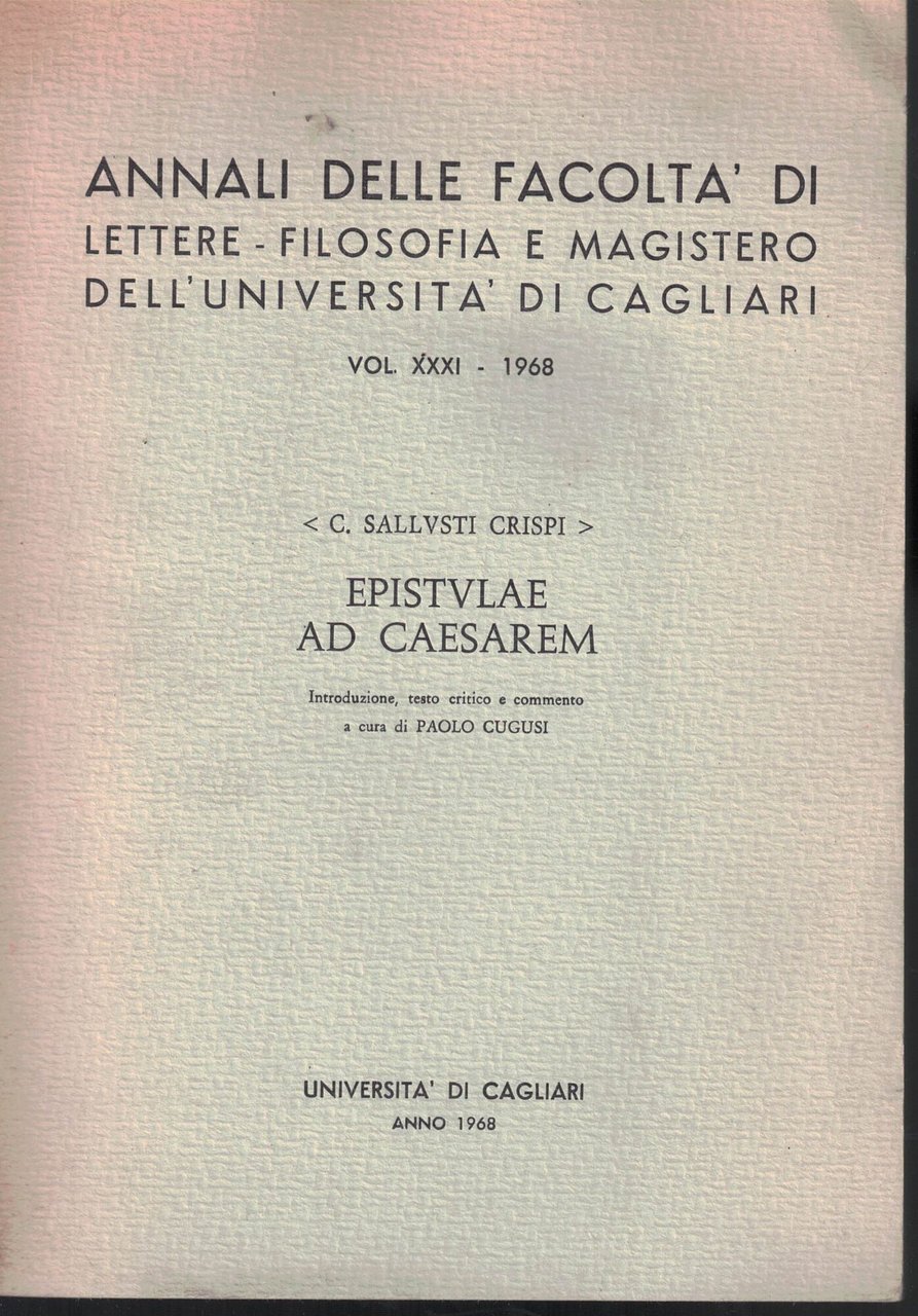 Annali Della Facoltà Di Lettere, Filosofia E Magistero Della Università …