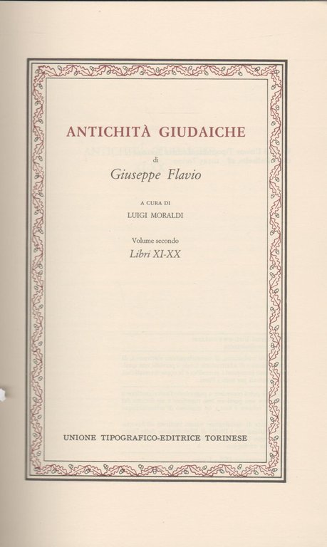 Antichità giudaiche Vol I-II | Immagine Gallery 2