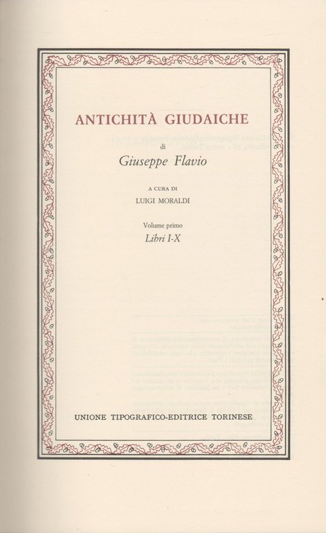 Antichità giudaiche Vol I-II | Immagine Gallery 3