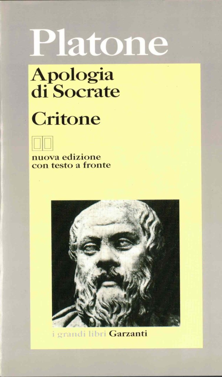 Apologia di Socrate-Critone. Testo greco a fronte | Immagine principale