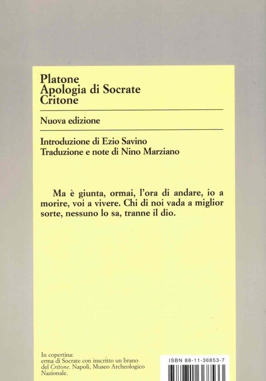 Apologia di Socrate-Critone. Testo greco a fronte | Immagine Gallery 2