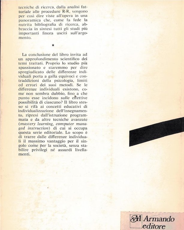 Apprendimento e differenze individuali