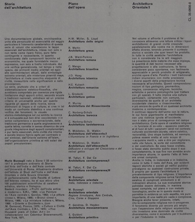 Architettura Orientale I