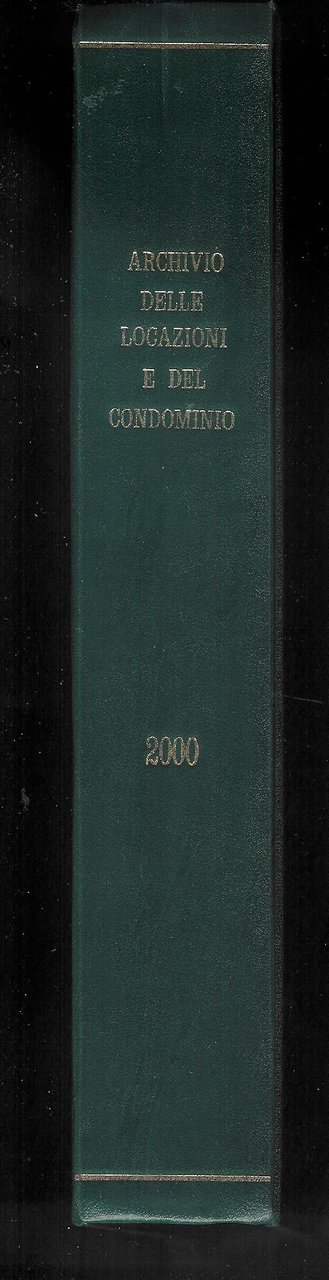 Archivio delle locazioni e del condominio - Anno 2000 - …