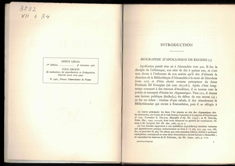 Argonautiques. Chant III