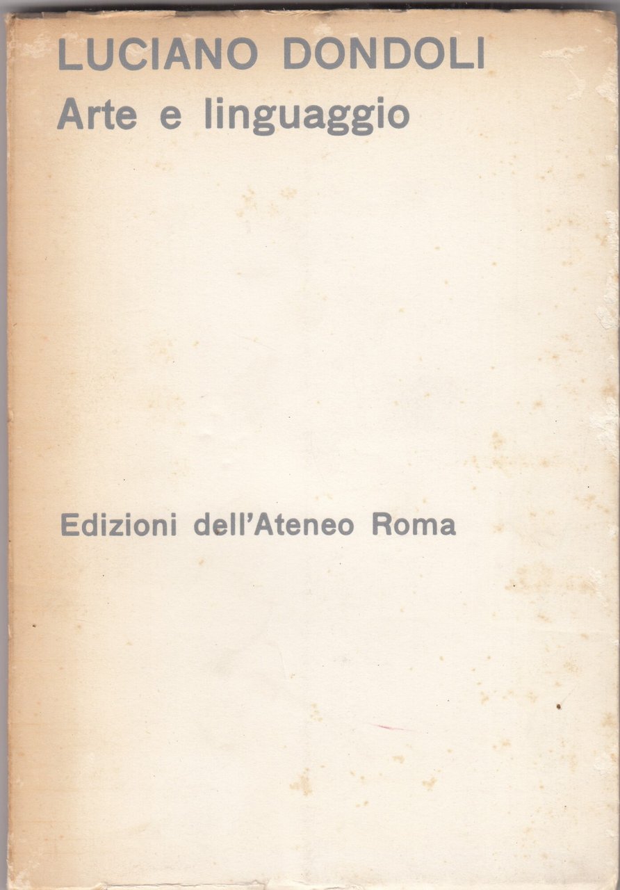 Arte e linguaggio. | Immagine principale