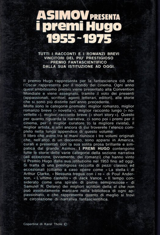 Asimov Presenta i premi Hugo 1955 - 1975 | Immagine Gallery 2