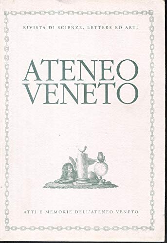 Ateneo Veneto ( rivista di scienze , lettere ed arti …