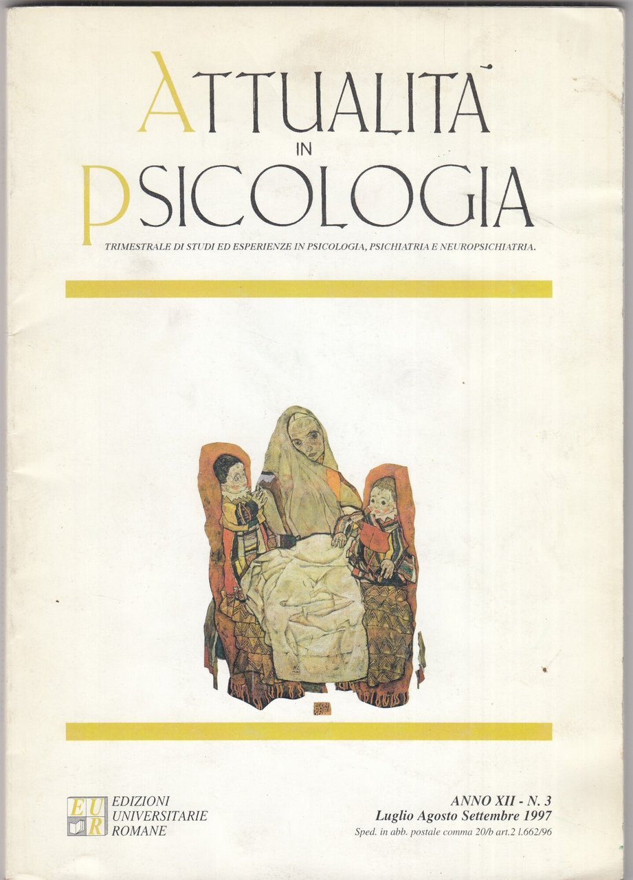 Attualità in psicologia Anno XII N 3 | Immagine principale