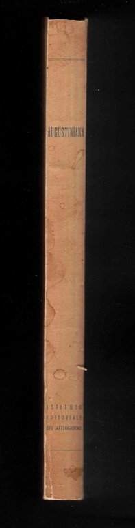 Augustiniana napoli A S. Agostino nel XVI centenario della nascita