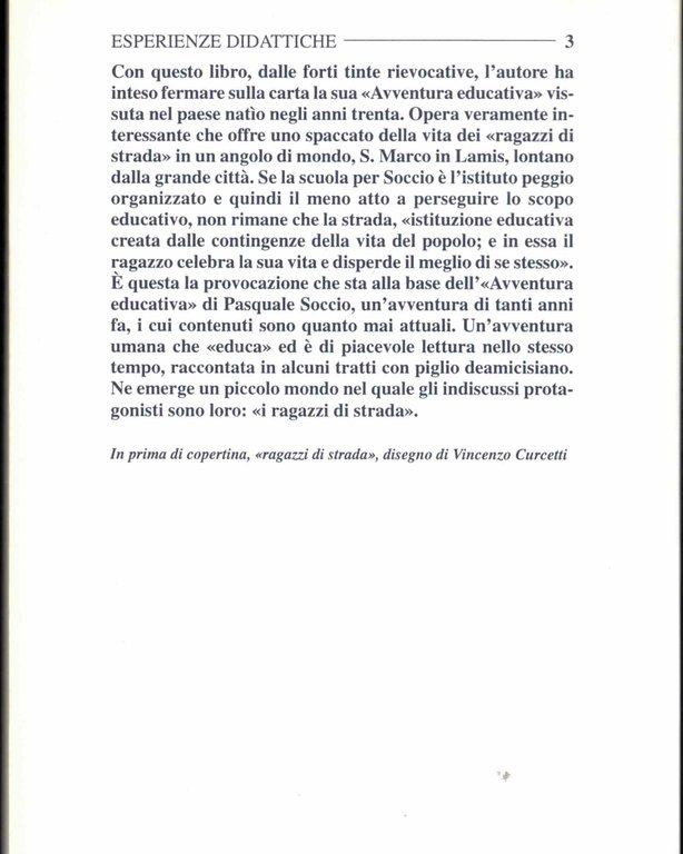 Avventura educativa I ragazzi di strada a S. Marco in …