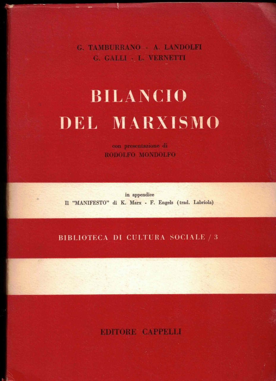 Bilancio del Marxismo