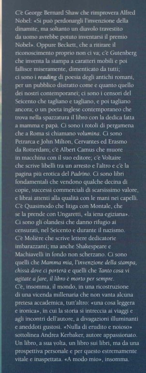 Breve storia del libro (a modo mio)