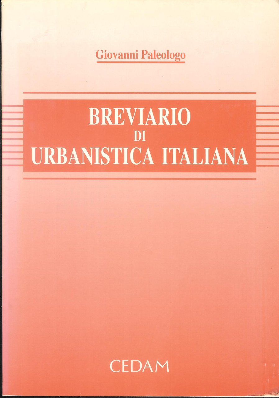 Breviario di urbanistica italiana