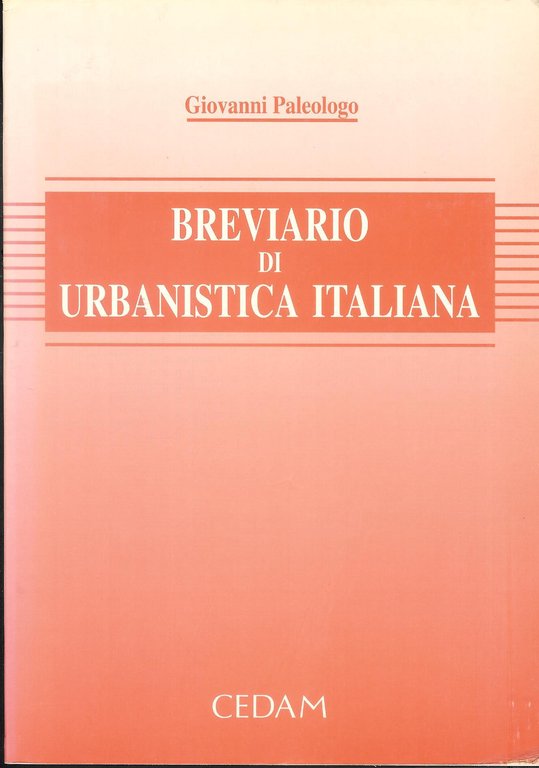 Breviario di urbanistica italiana