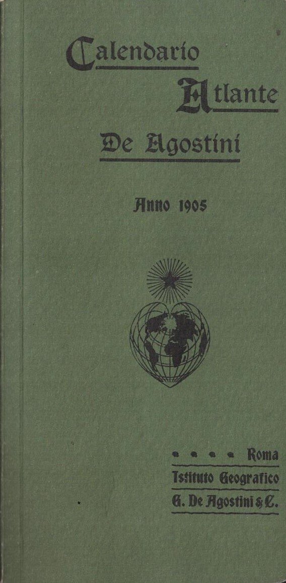 Calendario atlante De Agostini 1905 | Immagine principale