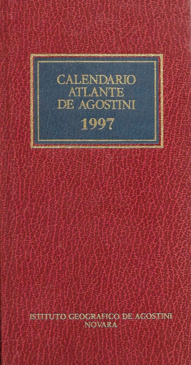 Calendario atlante De Agostini 1997