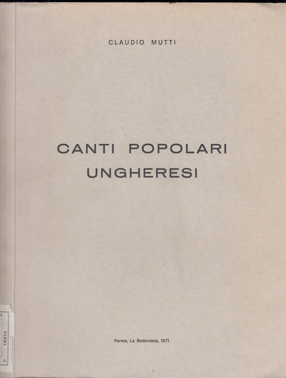 Canti Popolari Umgheresi