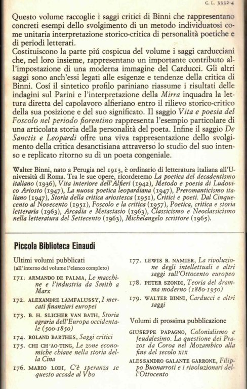 Carducci e altri saggi