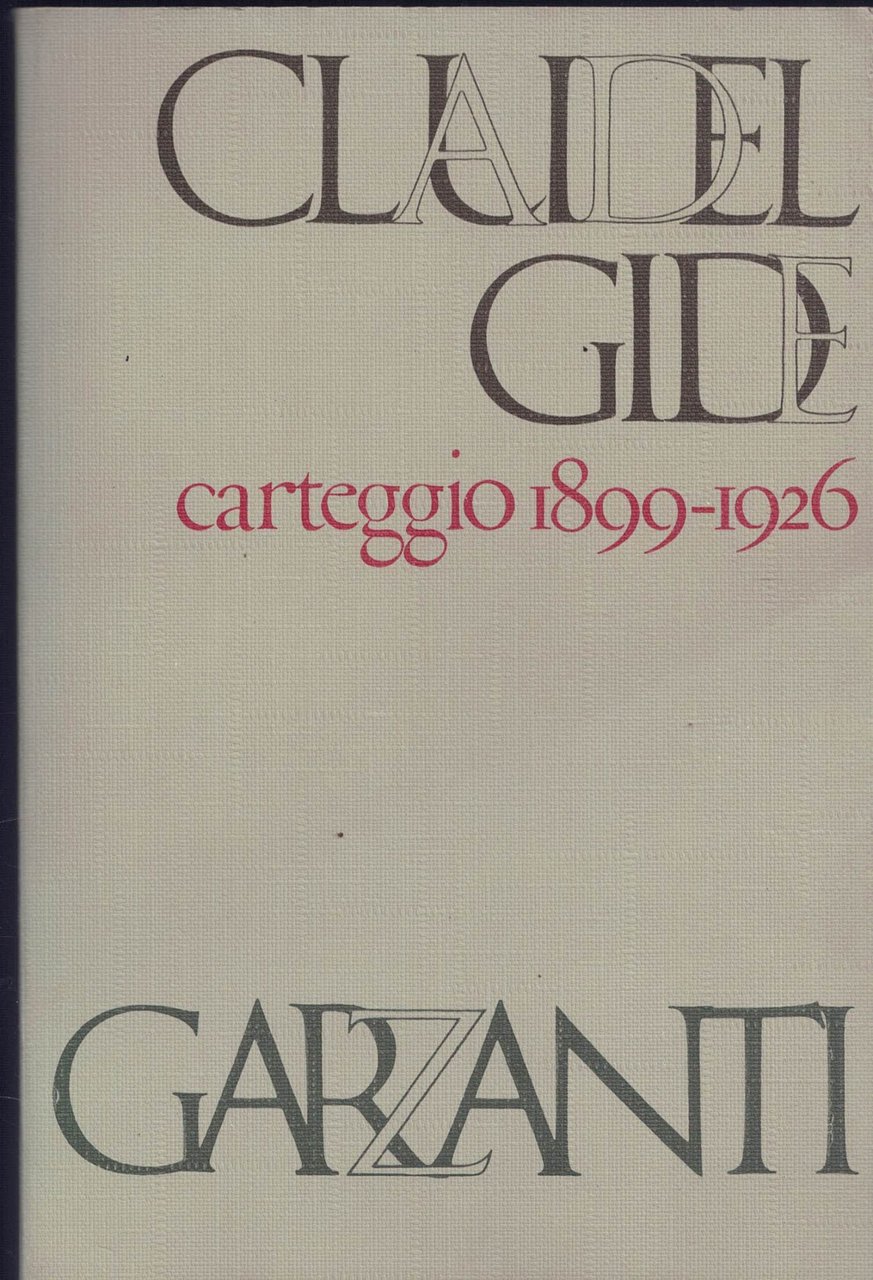 Carteggio, 1899-1926 | Immagine principale