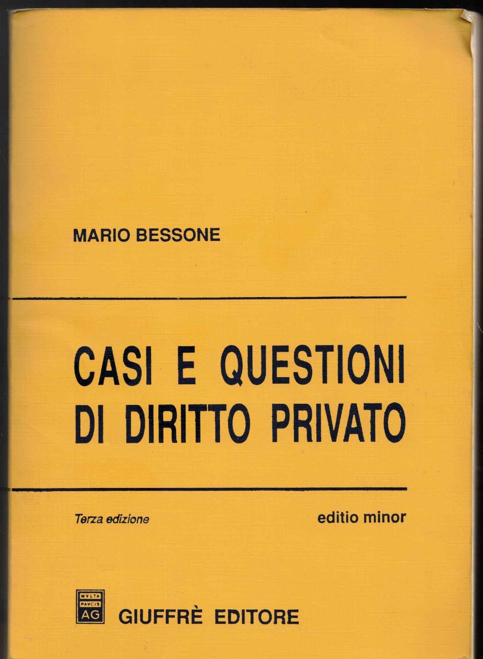 Casi e questioni di diritto privato. Ediz. minore | Immagine principale