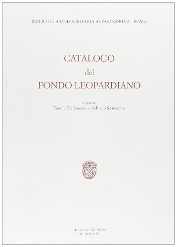 Catalogo del Fondo Leopardiano | Immagine principale