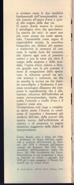 Cesare Brandi - Le due vie. Prima edizione. Laterza 1966 | Immagine Gallery 3