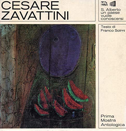 Cesare Zavattini prima mostra antologica. Aula magna delle scuole medie aprile 1976.