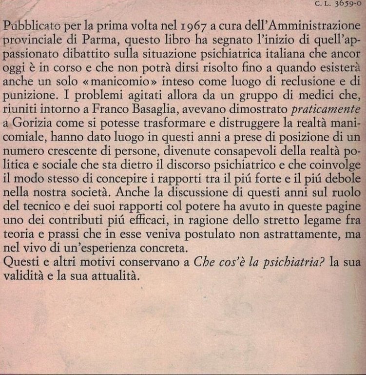 CHE COS'È LA PSICHIATRIA?