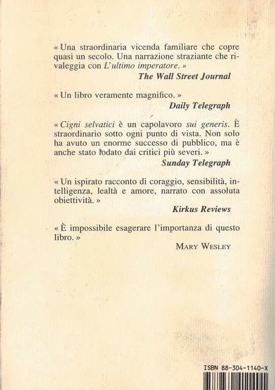 Cigni selvatici. Tre figlie della Cina