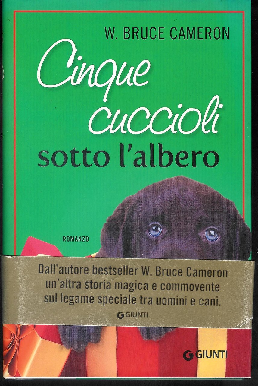 Cinque cuccioli sotto l'albero