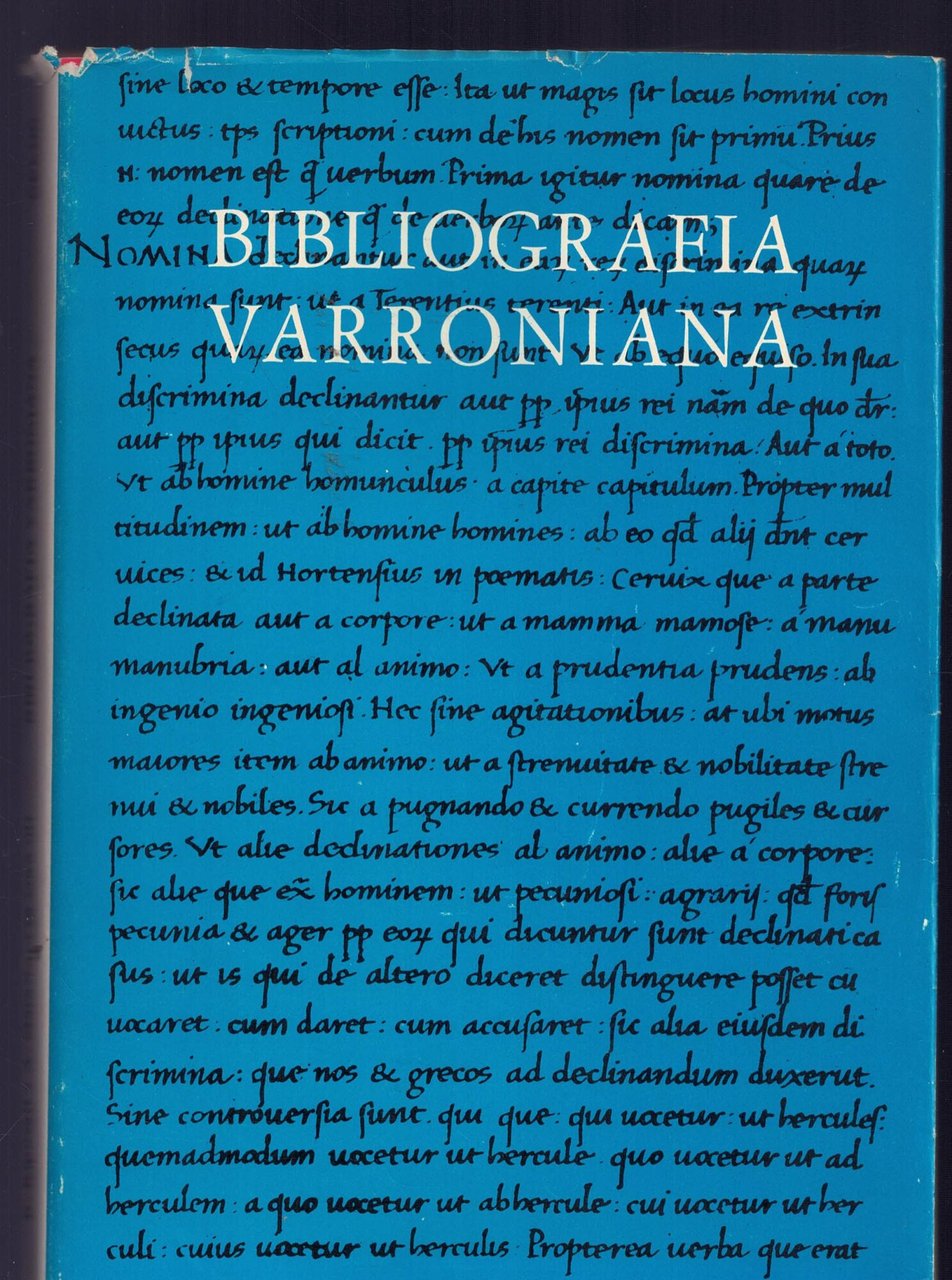 CLASSICI LATINI - BIBLIOGRAFIA VARRONIANA 1974 | Immagine principale