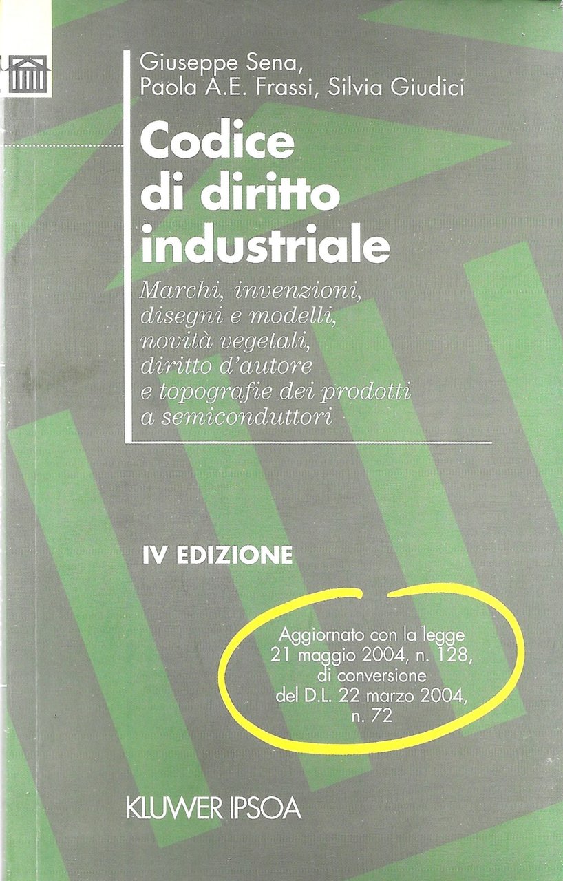CODICE DI DIRITTO INDUSTRIALE