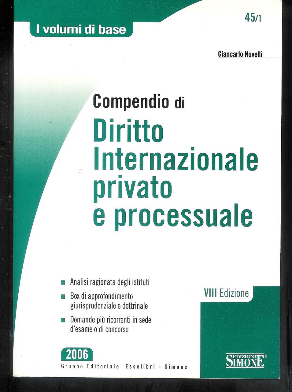 Compendio di diritto internazionale privato e processuale