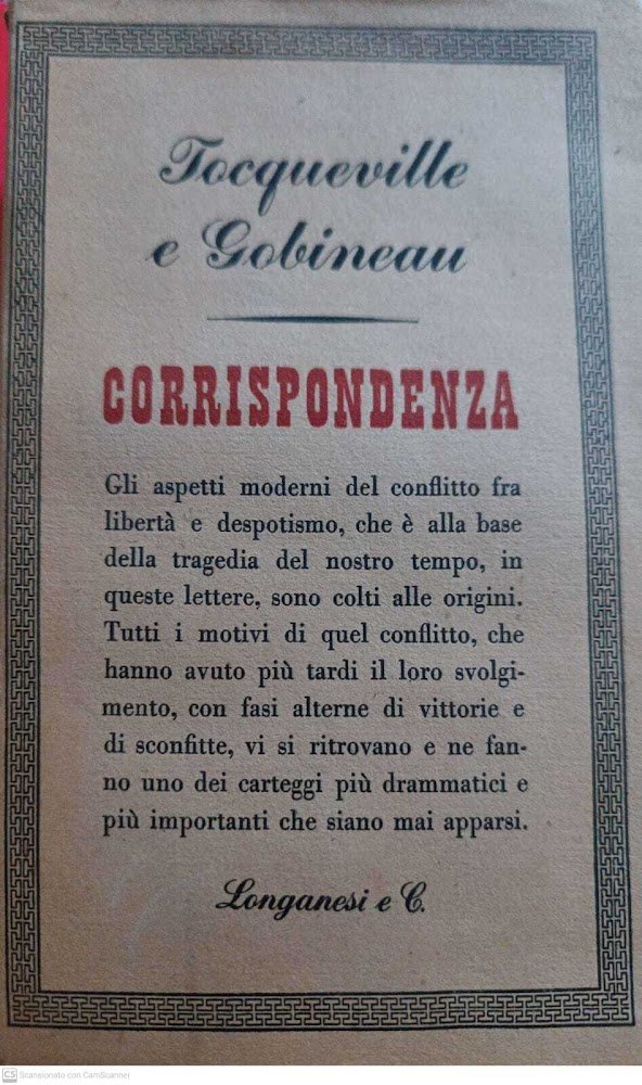 Corrispondenza (1843-1859)