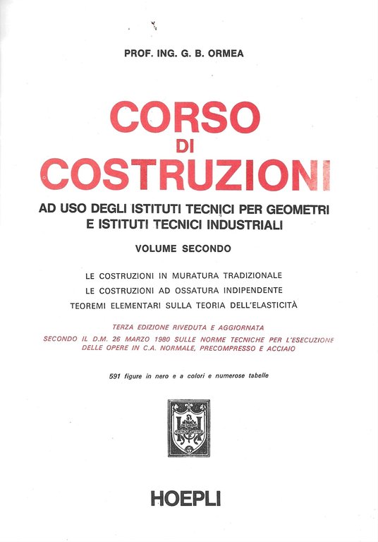 CORSO DI COSTRUZIONI - Tre volumi -