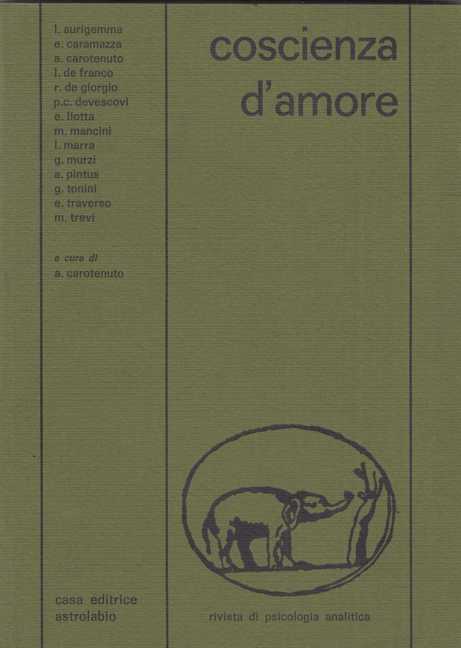 Coscienza d'amore, rivista di psicologia analitica 32/85
