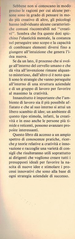 Creatività e innovazione