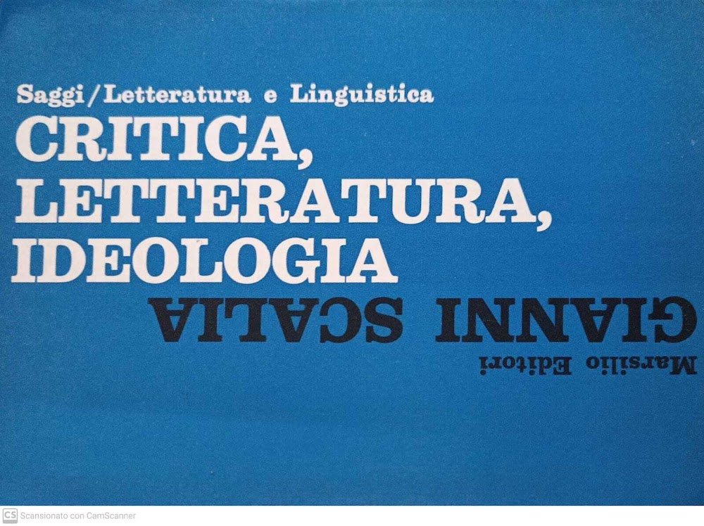 Critica, letteratura, ideologia