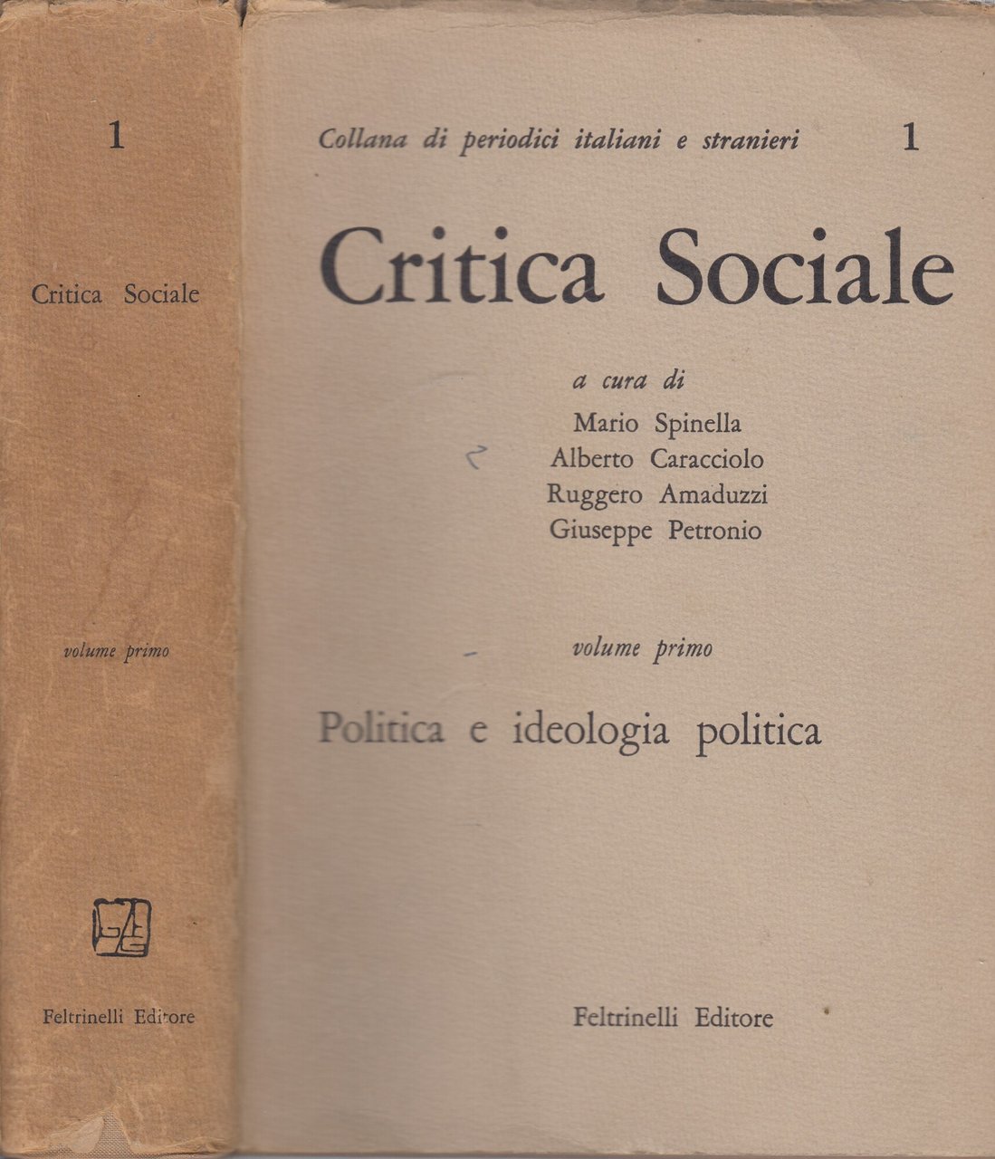 Critica Sociale . 3 volumi. Volume primo Politica e ideologia … | Immagine principale