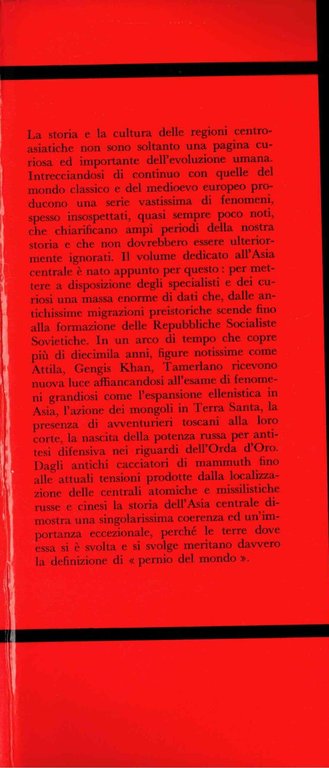 Culture e civilta' dell'Asia Centrale