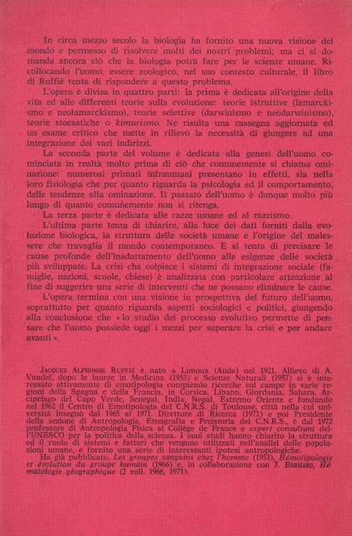 Dalla biologia alla cultura