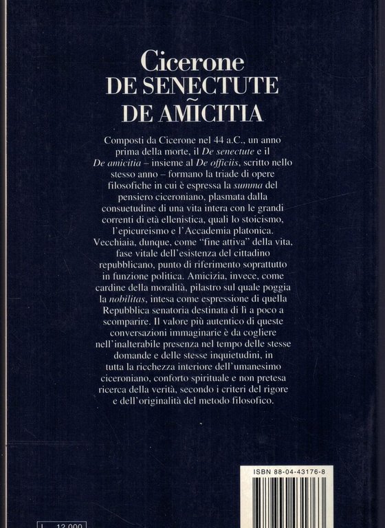 DE SENECTUTE, DE AMICITIA - CICERONE - TESTO GRECO E … | Immagine Gallery 2