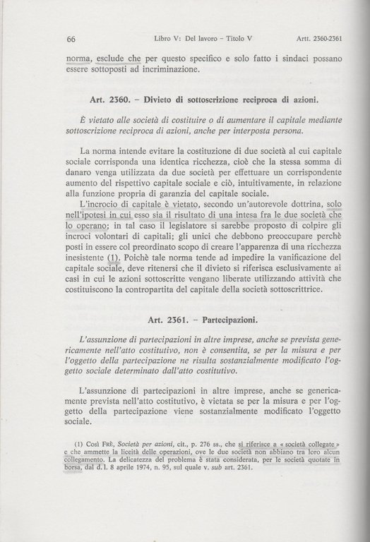DEL LAVORO DELLE SOCIETA' PER AZIONI (artt. 2325-2461) Libro V … | Immagine Gallery 2