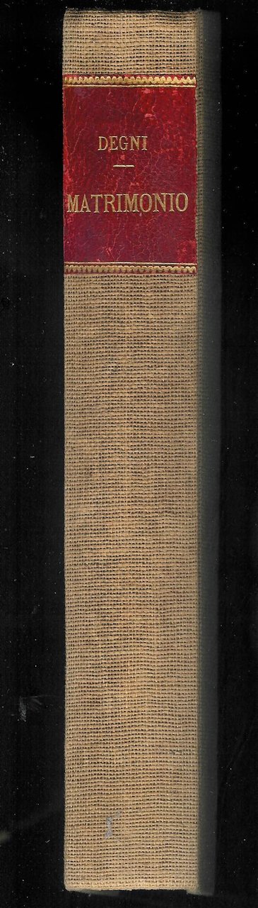 Del Matrimonio- Volume primo