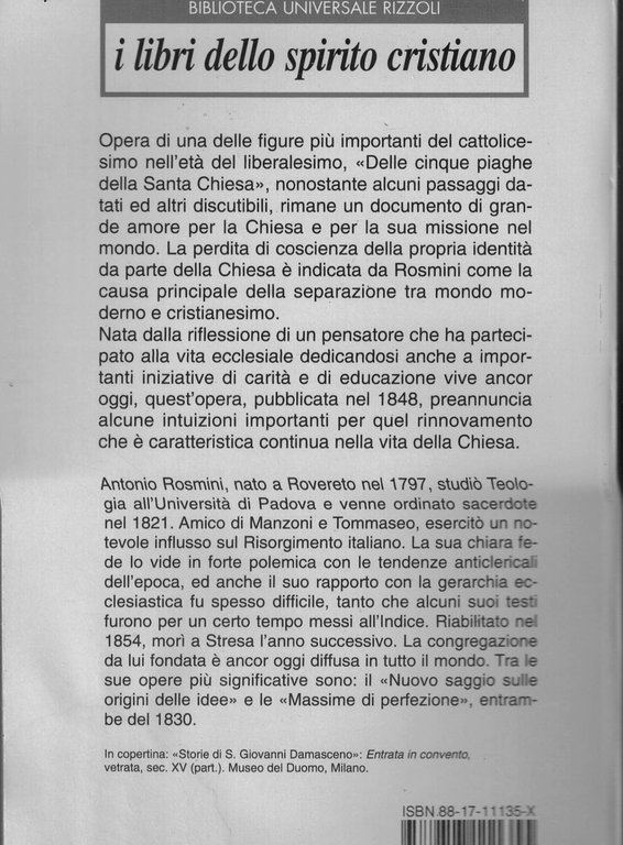 Delle cinque piaghe della santa Chiesa