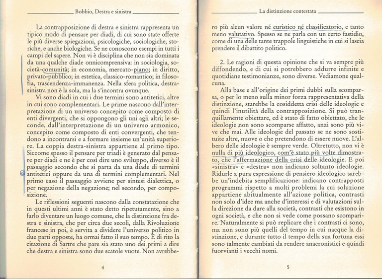 Destra e sinistra. Ragioni e significati di una distinzione politica