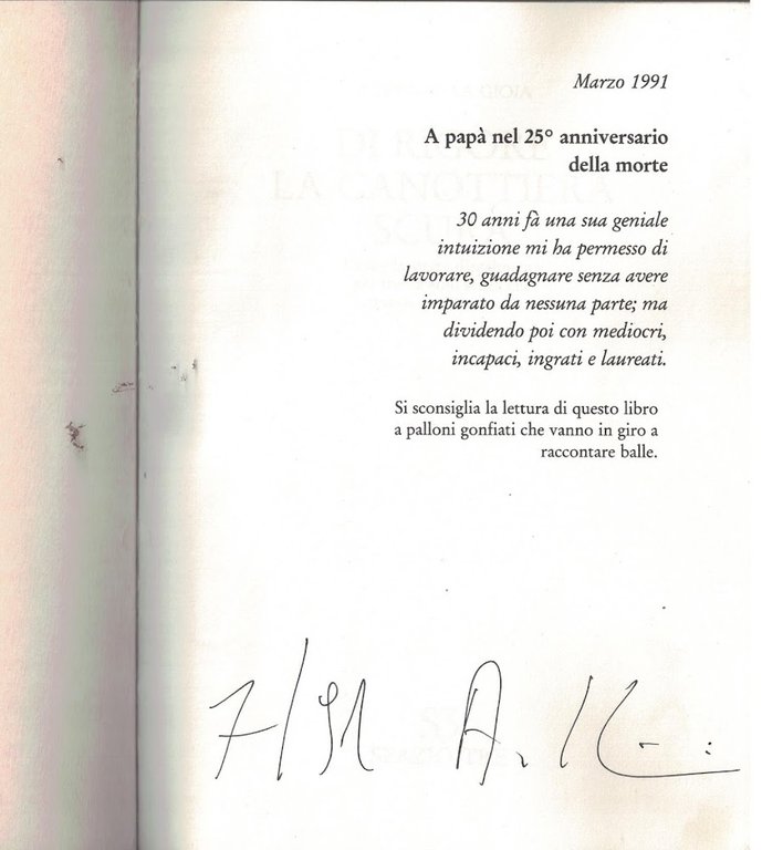 Di rigore la canottiera scura.Come lavorare illegalmente per trenta anni …