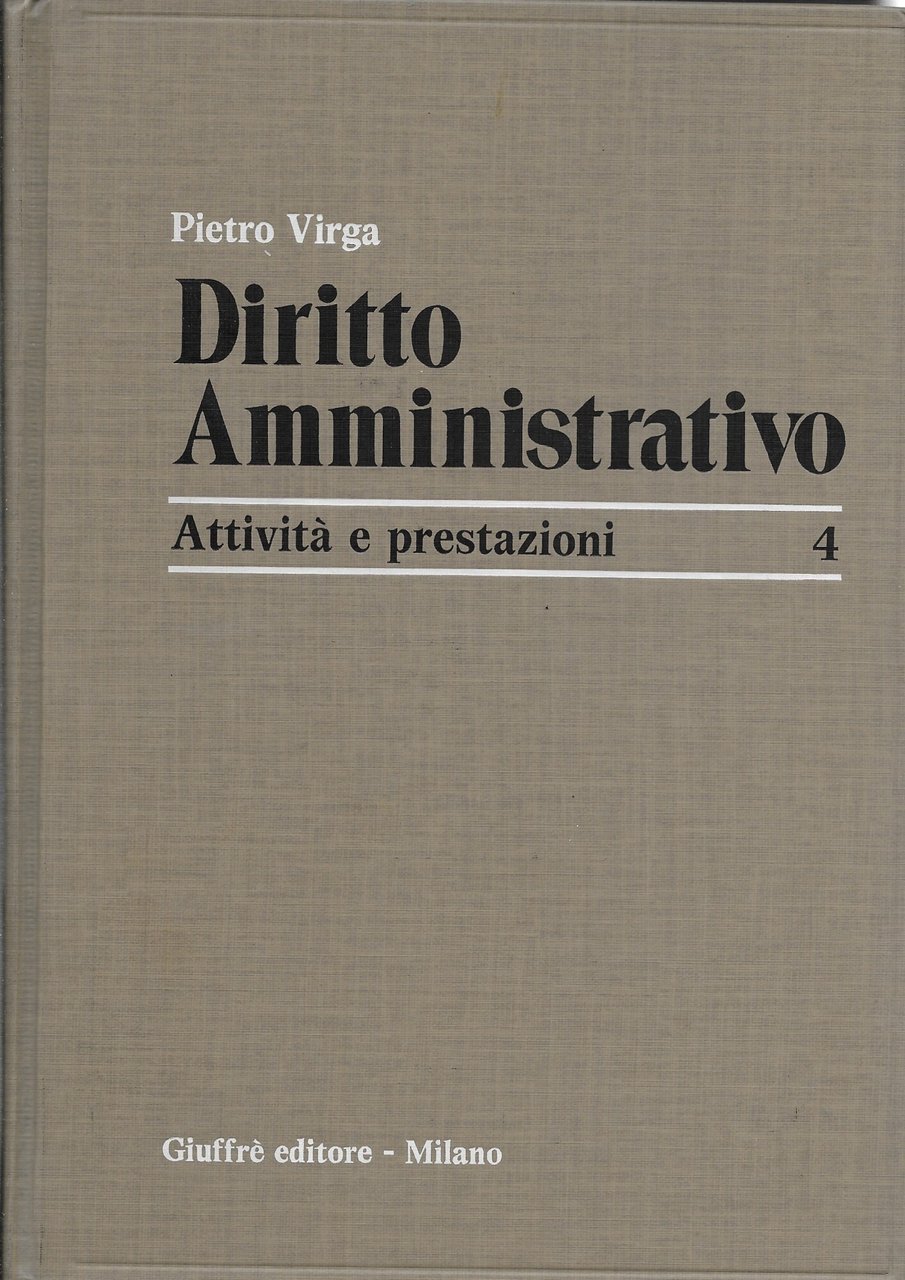 DIRITTO AMMINISTRATIVO - Attività e prestazioni - | Immagine principale