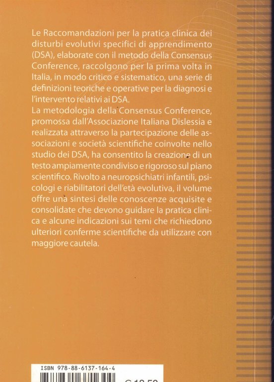 Disturbi evolutivi specifici di apprendimento. Raccomandazioni per la pratica clinica …